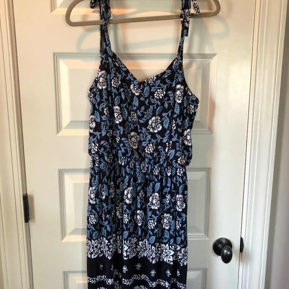 Loft  M Sundress Blue